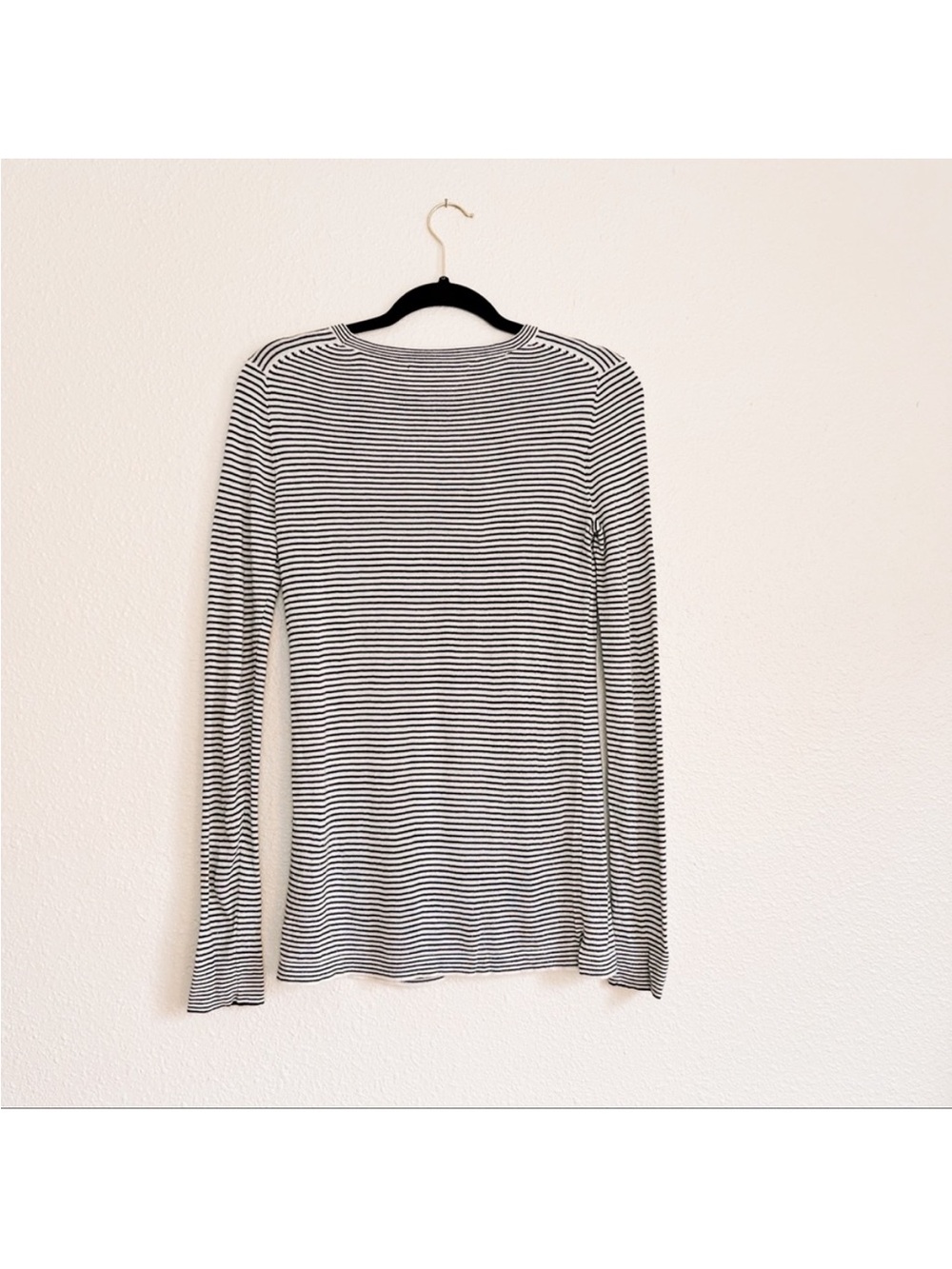 Jenni Kayne striped cashmere viscose blend long sleeve - Picture 2 of 4
